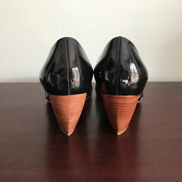 Le Due by Due Farina | Black Patent D'Orsay Heels - Picture 4 of 10